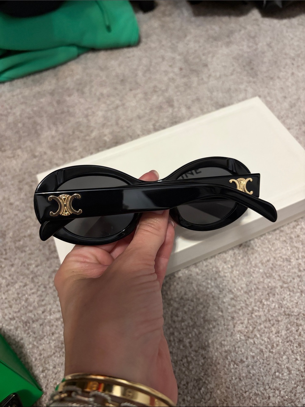 Celine Triomphe Oval Sunglasses - Picture 4 of 10